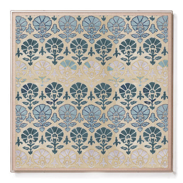 Blue Daisy Suzani Sublime Framed Print Print St. Frank 