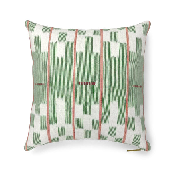 Green Lattice Baule Pillow Pillow ADT 18" W x 18" H 