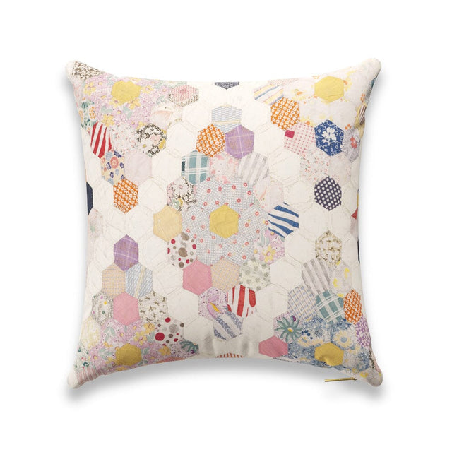 Ecru Diamond Quilt Pillow Pillow ADT 