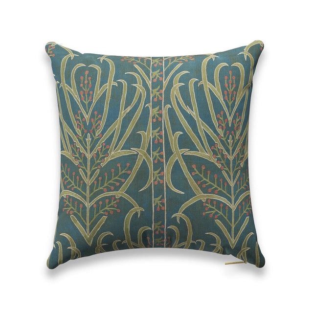 Teal Vines Suzani Pillow Pillow ADT 22" W x 22" H 