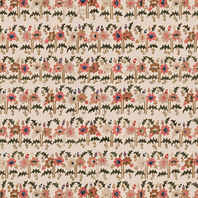 Pink Posy Suzani Wallpaper Yardage St. Frank 