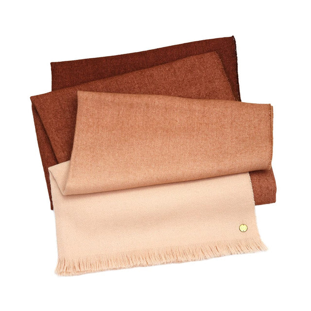 Ombré Rust Baby Alpaca Throw Blanket Blanket Peru 