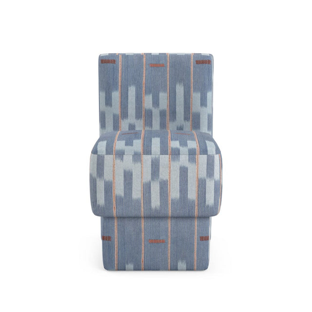 Chambray Lattice Baule Anita Vanity Stool Furniture Revive Upholstered Base 