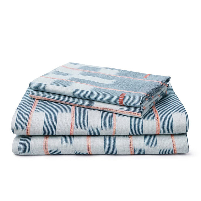 Chambray Lattice Baule Sheet Set Bedding Portugal 