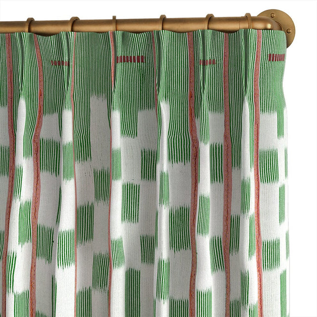 Green Lattice Baule French Pleat Curtain Curtains St. Frank 