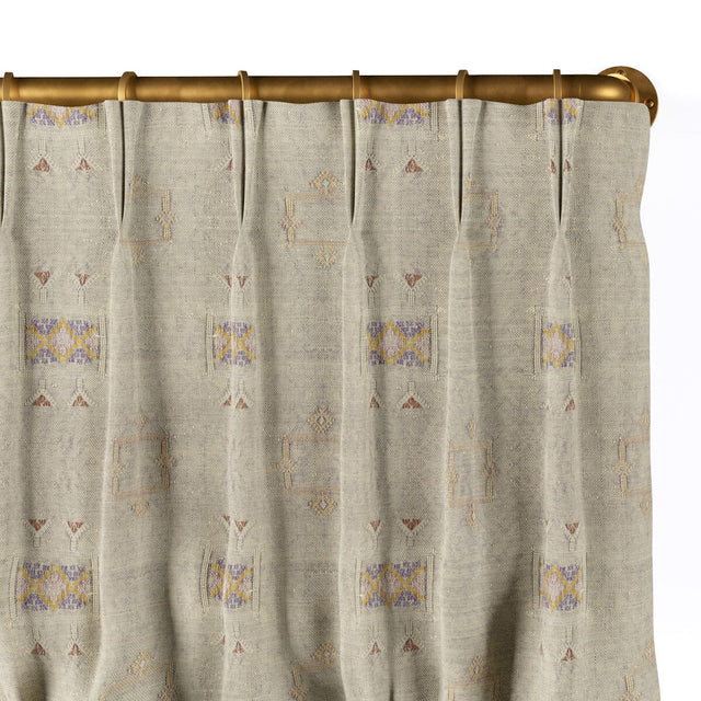 Iris Cactus Silk French Pleat Curtain Curtains St. Frank 