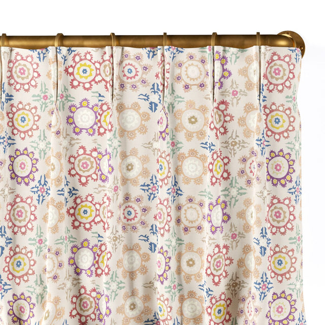 Shell Daisy Suzani French Pleat Curtain Curtains St. Frank 