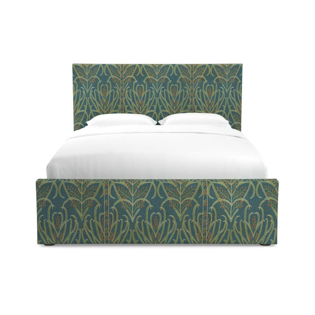 Teal Vines Suzani Hutton Bed Furniture Revive 