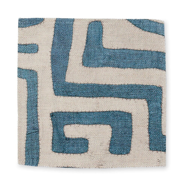 Indigo Classic Kuba Cloth Fabric Fabric by the Yard St. Frank 