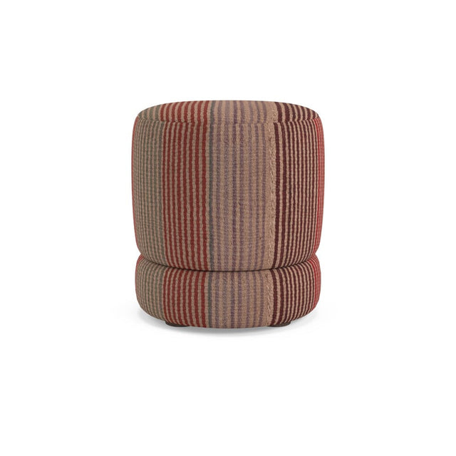 Candy Stripe Frazada Nico Small Ottoman Furniture Revive 