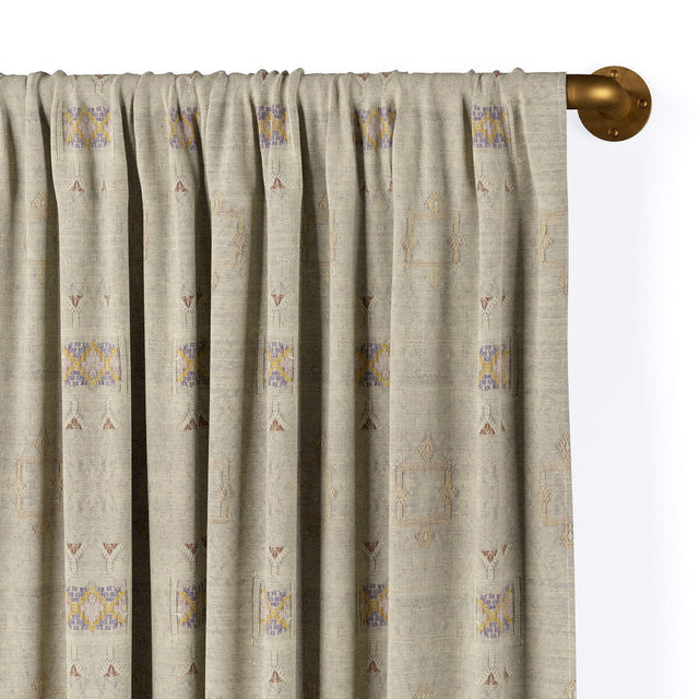 Iris Cactus Silk Rod Pocket Curtain Curtains St. Frank 