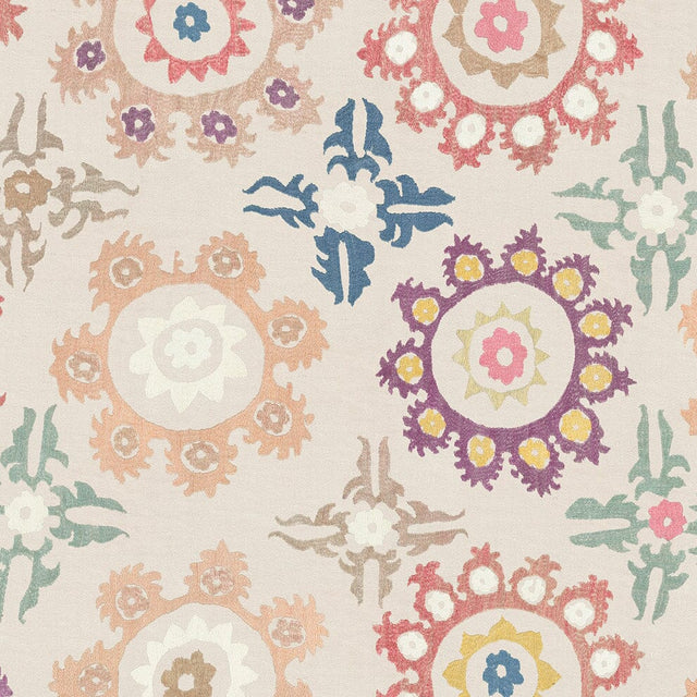 Shell Daisy Suzani Wallpaper Yardage St. Frank 