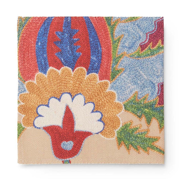 Bright Botanical Suzani Outdoor Performance Fabric Fabric by the Yard ADT 