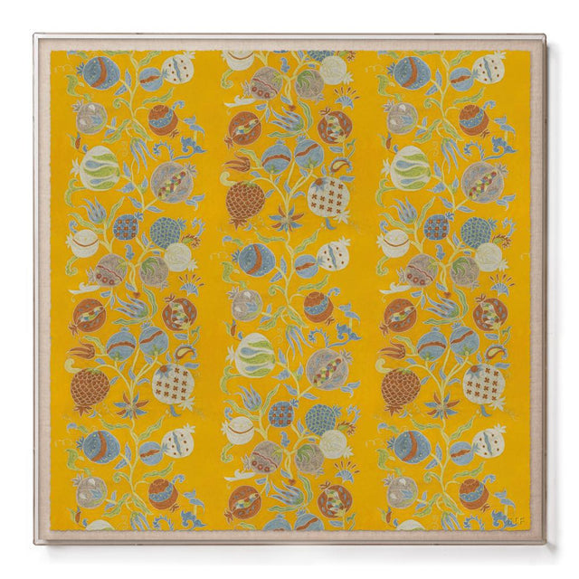 Golden Pomegranate Suzani - Sublime Framed Print Print St. Frank 