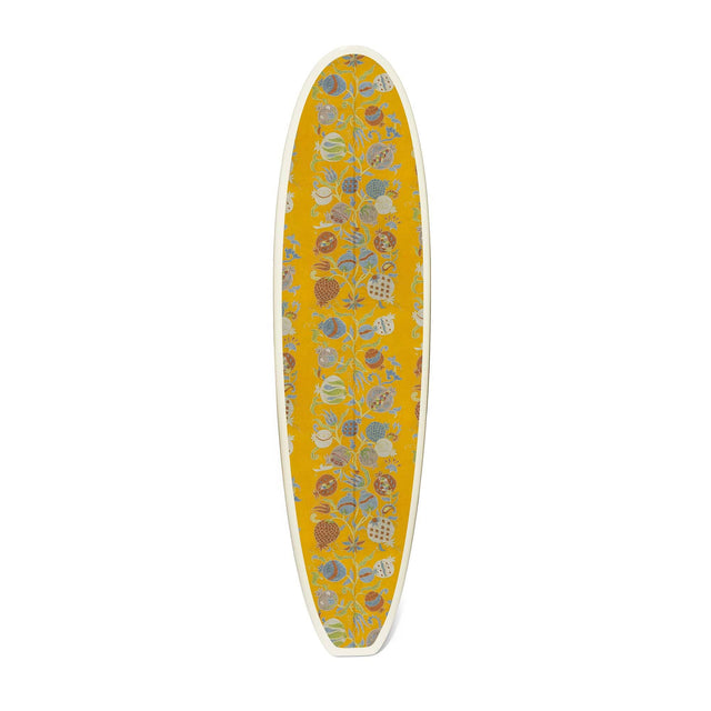 Golden Pomegranate Suzani Surfboard Surfboard Gary Linden x St. Frank Fun Board - 84" 