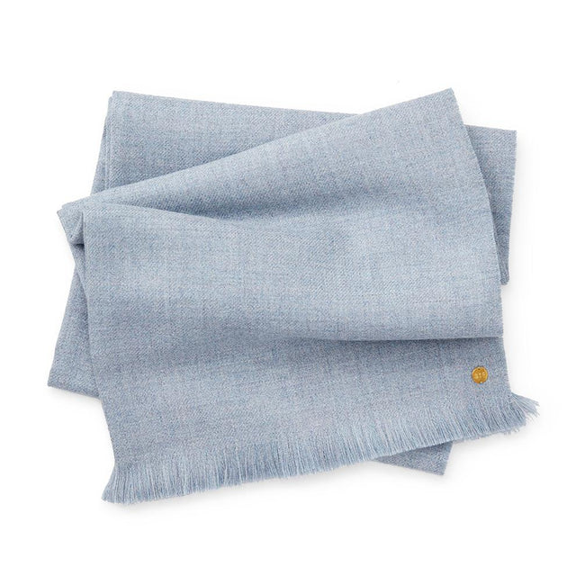 Heather Blue Baby Alpaca Throw - Blanket Blanket Peru 